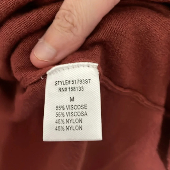 Pink Clover NWOT Long Sweater Pocket Cardigan Burnt Orange/Copper Size Medium - Picture 3 of 7